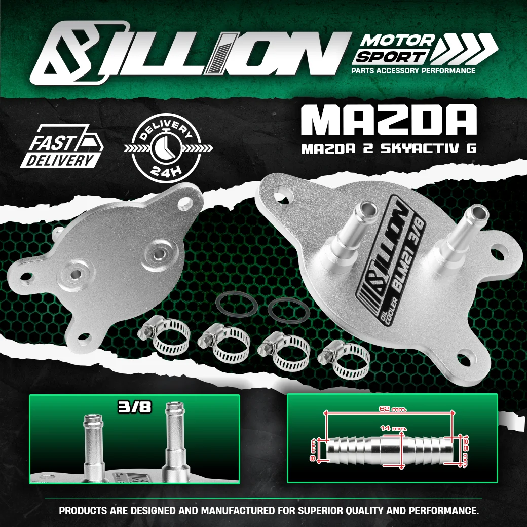 Billion อแดปเตอร์ออยเกียร์ CVT 3/8 สำหรับ MAZDA 2 Skyactiv-G