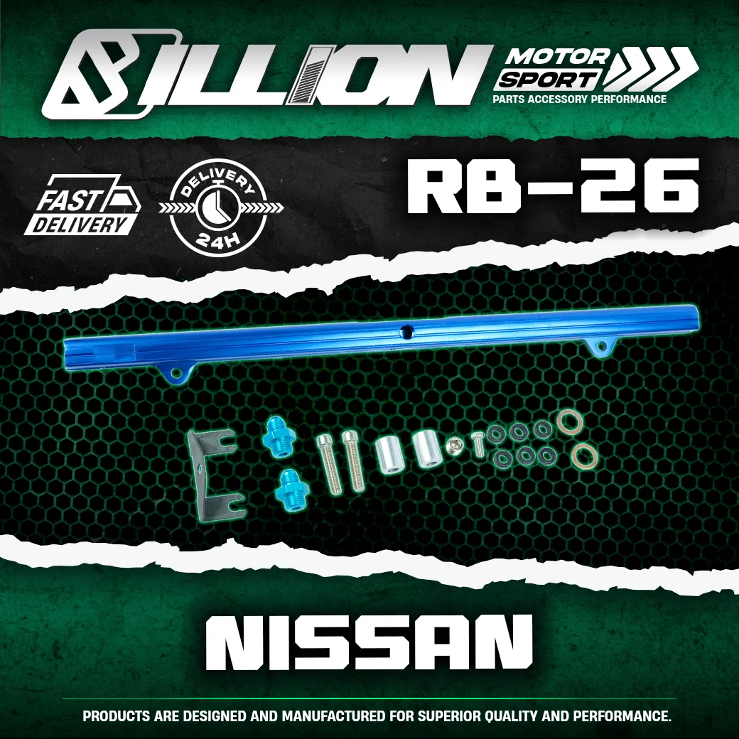 Billion รางหัวฉีด สำหรับ Nissan เครื่อง RB-26 [BLUE]