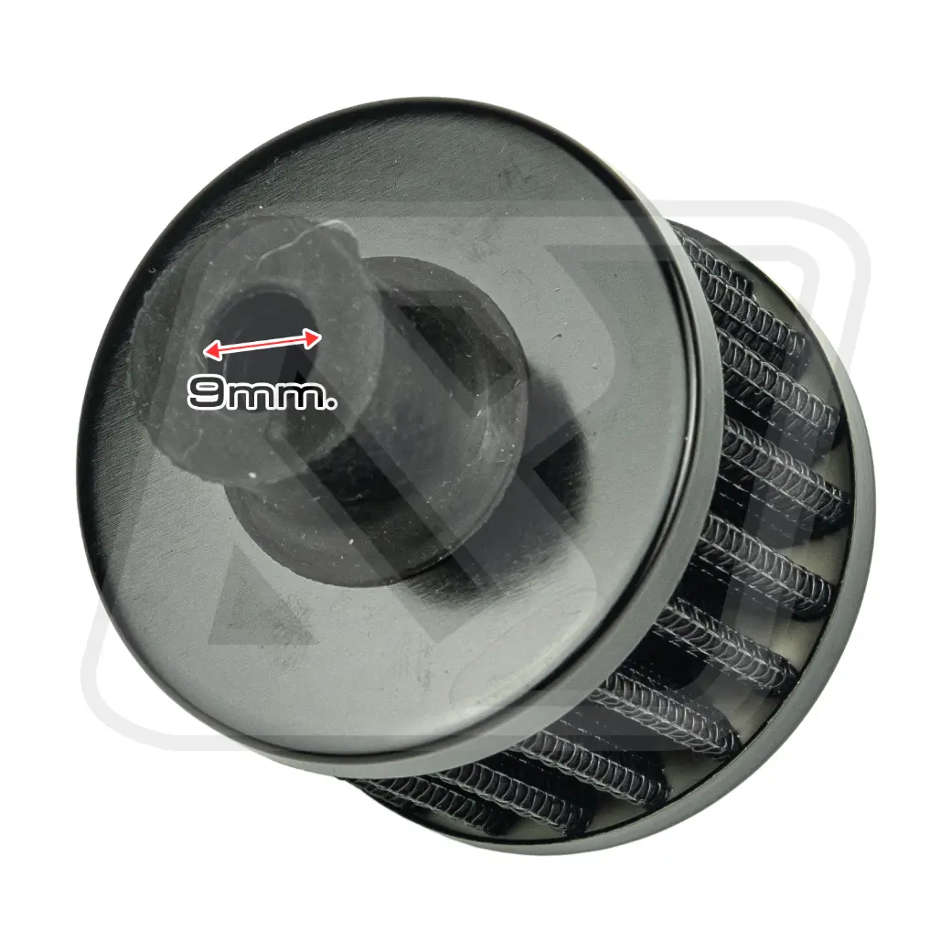 กรองดักไอ Billion Mini Breather Filter Black 9mm.