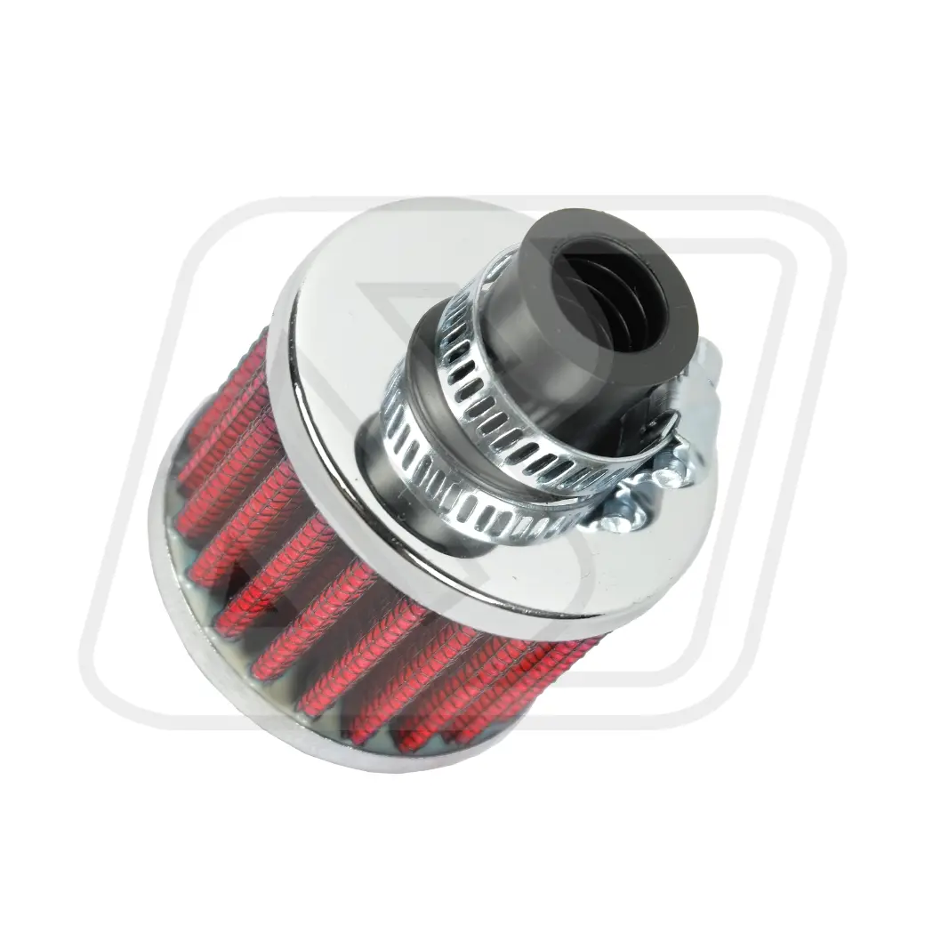 กรองดักไอเครื่องยนต์ Air Filter Mini Billion 10mm. Red