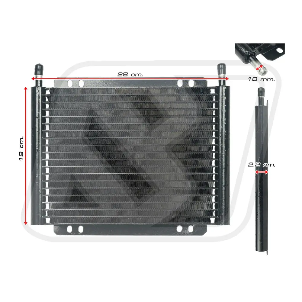 Transmission Oil Cooler Kit ชุดออยคูลเลอร์น้ำมันเกียร์อัตโนมัติ Billion Black(11ROW)-4