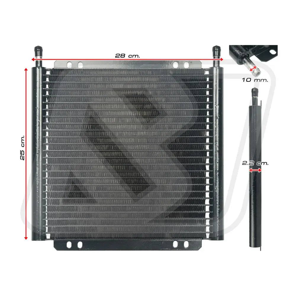 Transmission Oil Cooler Kit ชุดออยคูลเลอร์น้ำมันเกียร์อัตโนมัติ Billion Black(11ROW)-3