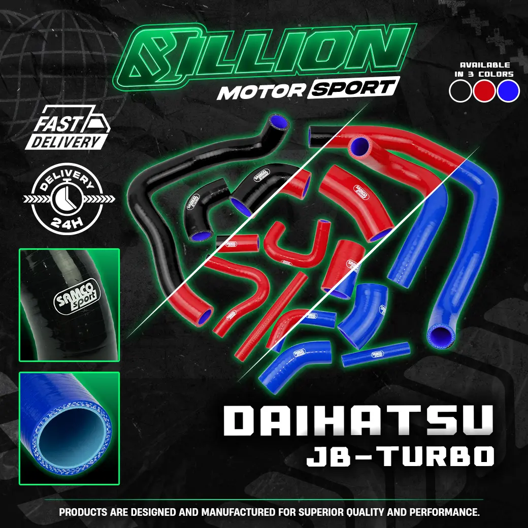 ท่อน้ำ Billion Daihatsu เครื่อง JB-Turbo (15 ชิ้น) – BLACK