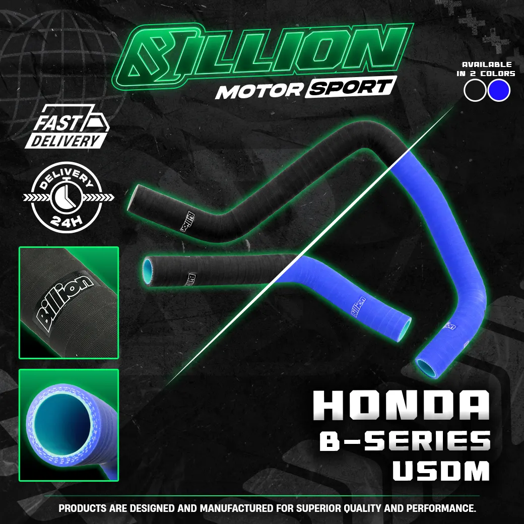 ท่อน้ำ Billion Honda B-Series 2 ชิ้น (USDM) (BLUE)