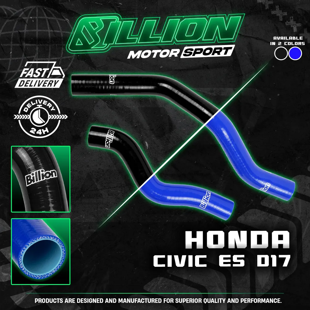 ท่อน้ำ Billion Honda Civic ES D17 (2 ชิ้น) – BLACK