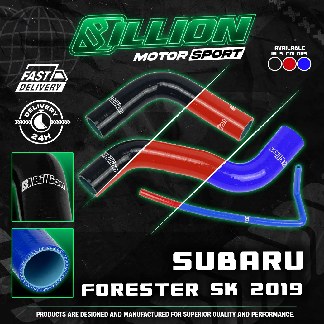 ท่อน้ำ Billion SUBARU FORESTER SK 19 (3 ชิ้น) (BLACK)