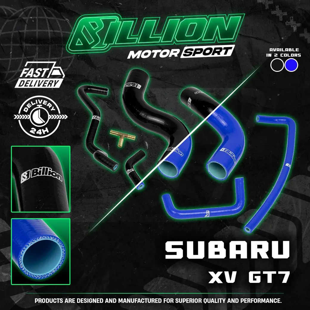 ท่อน้ำ Billion SUBARU XV GT7 (6 ชิ้น) (BLACK)