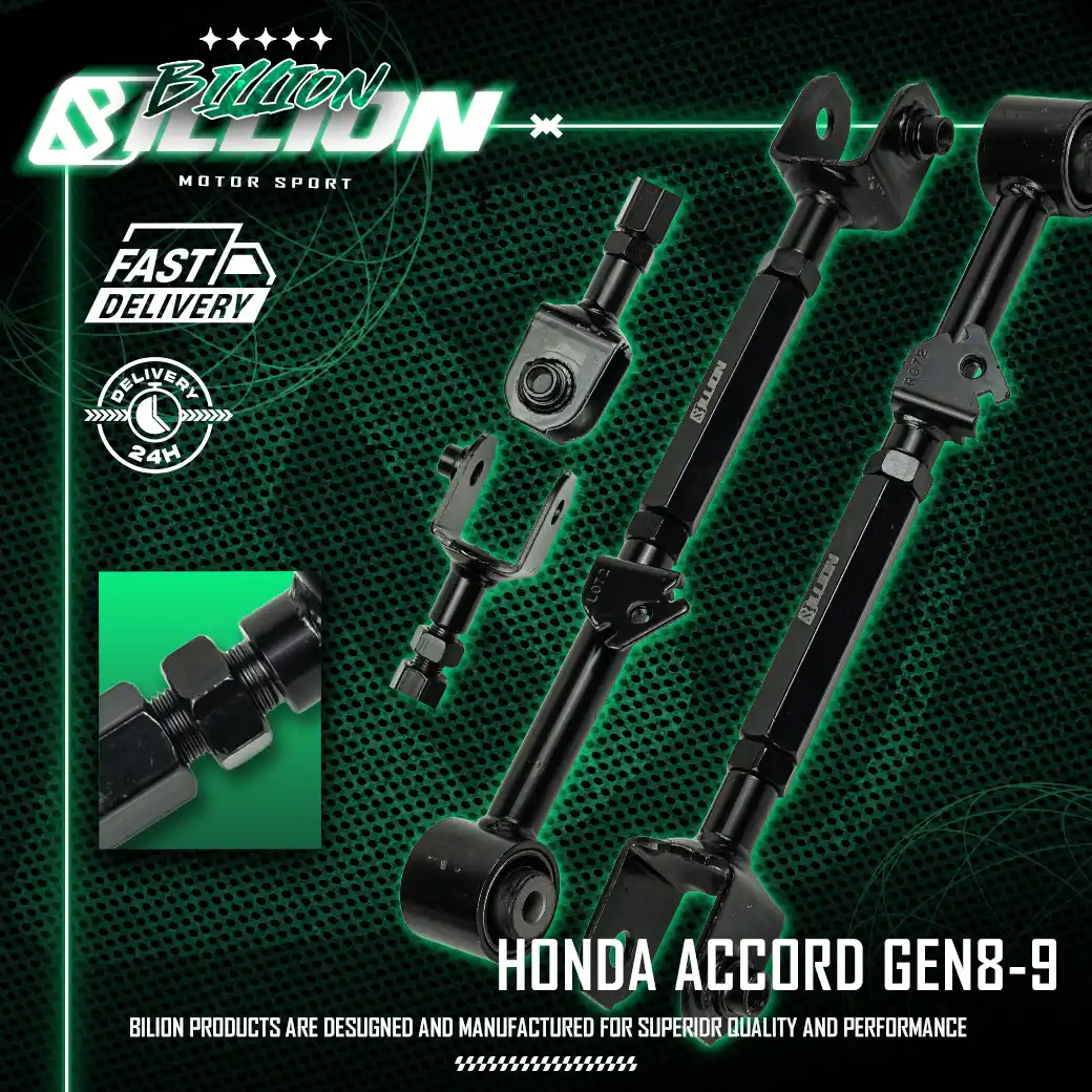 ปรับแคมเบอร์หลัง Billion Honda Accord GEN8-9 (สีดำ | เหล็กแข็งพิเศษ)