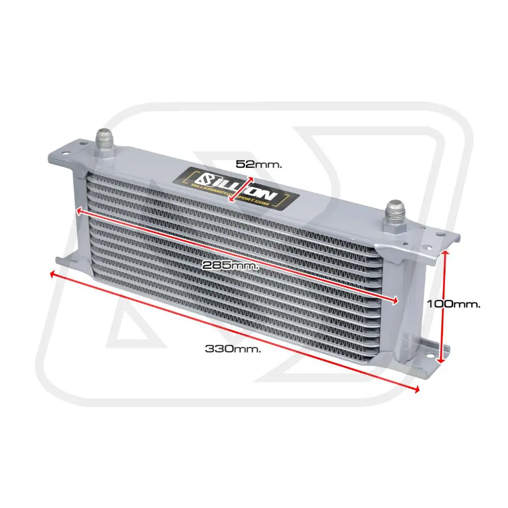 แผงออยคูลเลอร์ Billion USDM 13ROW AN6 ขนาด 330mm SILVER