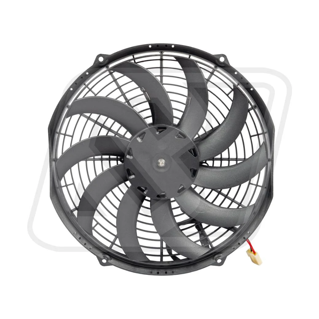 พัดลมไฟฟ้า Billion Flow 1400 12V 12นิ้ว (ใบโค้ง-แบบเป่า) | พัดลมหม้อน้ำแต่งรถยนต์คุณภาพสูง