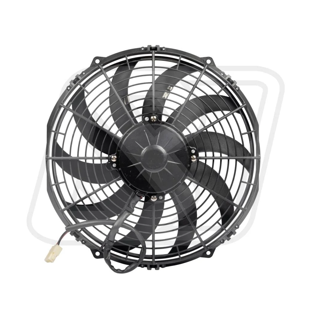 พัดลมไฟฟ้า Billion Flow 1400 12V 12นิ้ว (ใบโค้ง-แบบเป่า) | พัดลมหม้อน้ำแต่งรถยนต์คุณภาพสูง