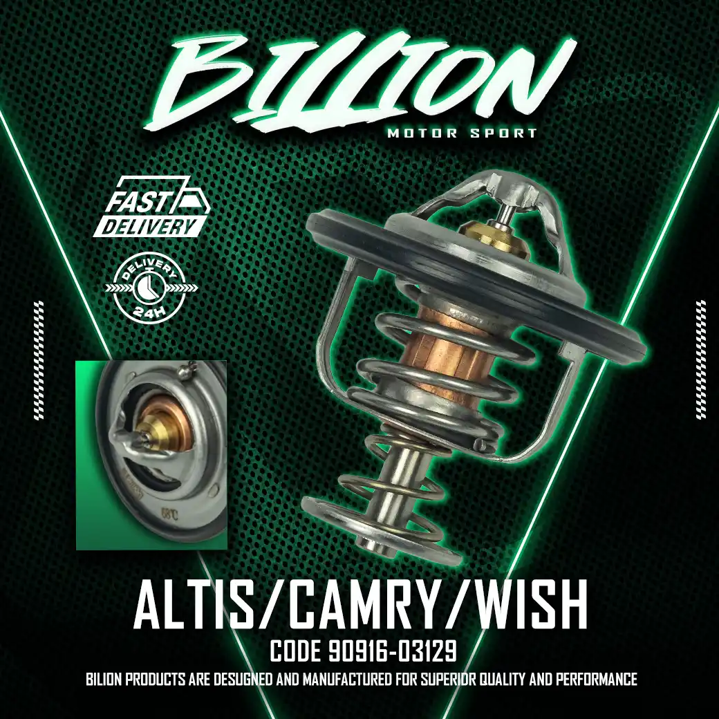 วาล์วน้ำ Billion Thermostat 68° [Part No. 90916-03129] สำหรับ Toyota Altis, Camry, Wish 1-3ZZFE, 1-2AZFE, 2ARFE, 1MZ, 1-3ZR