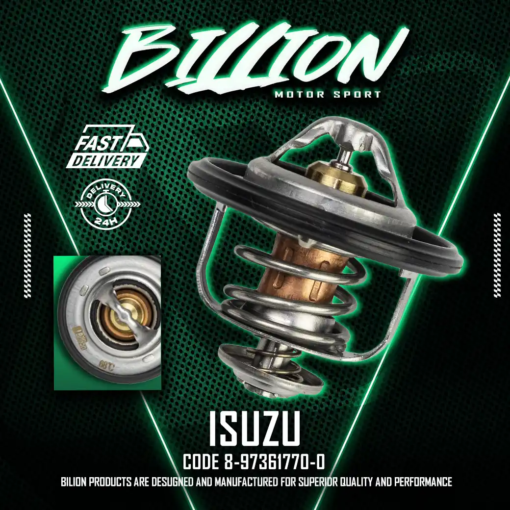 Billion Thermostat 68° วาล์วน้ำ Billion 68 องศา [8-97361770-0] สำหรับ ISUZU TFR, D-MAX, 4JA1, 4JB1, 4JH1