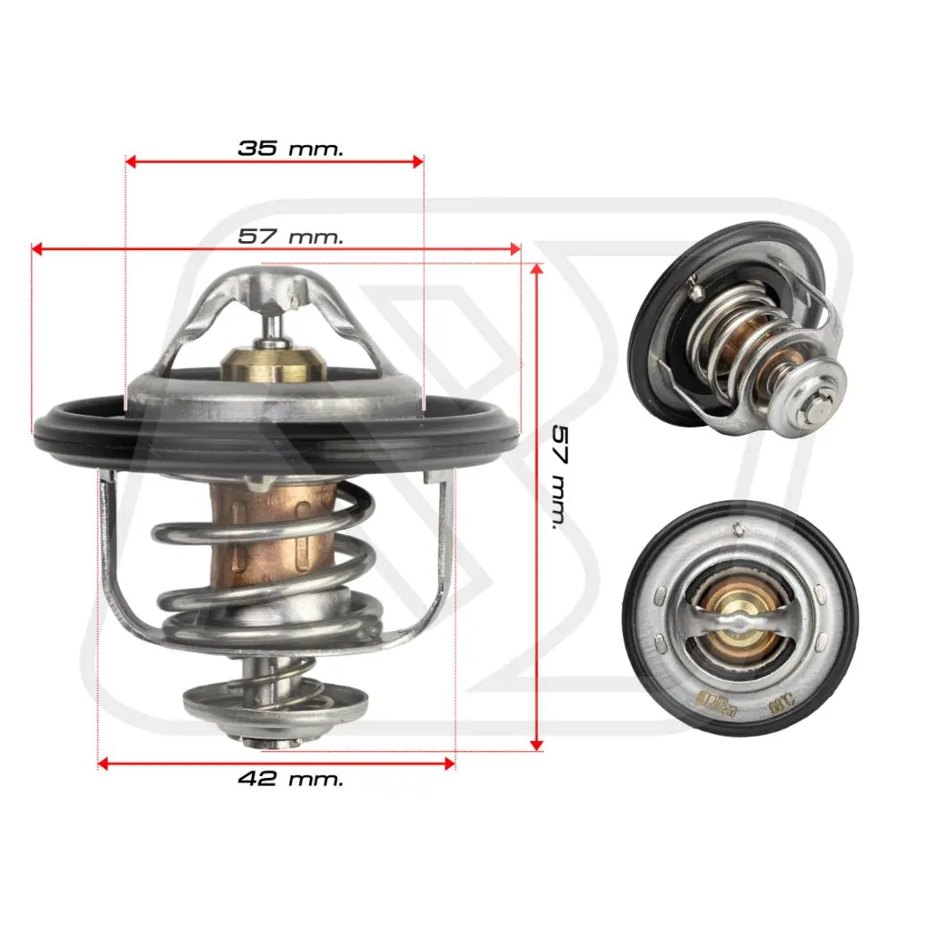 Billion Thermostat 68° วาล์วน้ำ Billion 68 องศา [8-97361770-0] สำหรับ ISUZU TFR, D-MAX, 4JA1, 4JB1, 4JH1