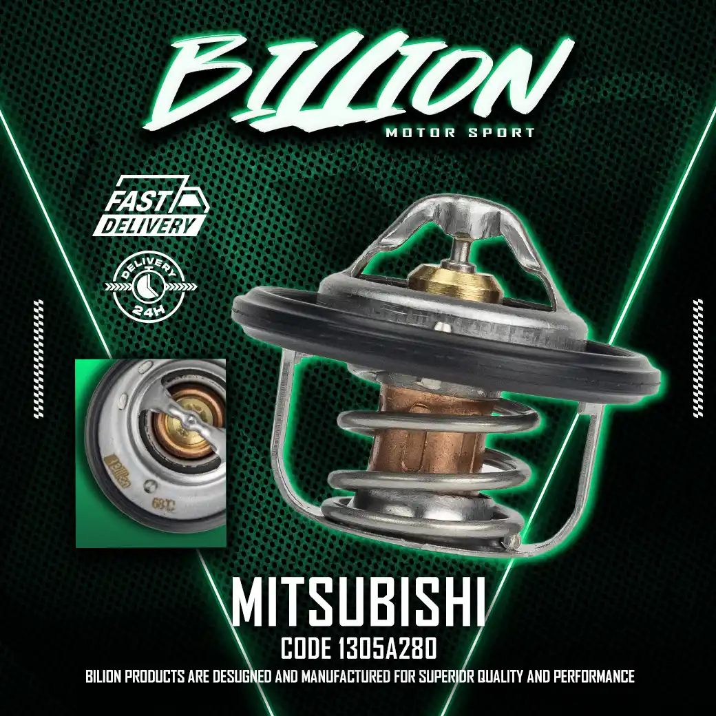 Billion Thermostat 68° วาล์วน้ำ Billion 68 องศา [1305A280] สำหรับ Mitsubishi MIRAGE, ATTRAGE