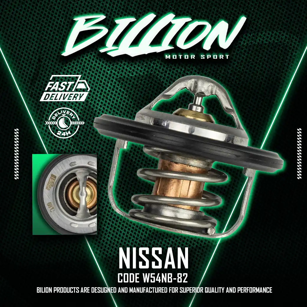 Billion Thermostat 68° วาล์วน้ำ Billion 68 องศา [W54NB-82] สำหรับ Nissan March, Almera, Pulsar, Tida, Sylphy, Juke