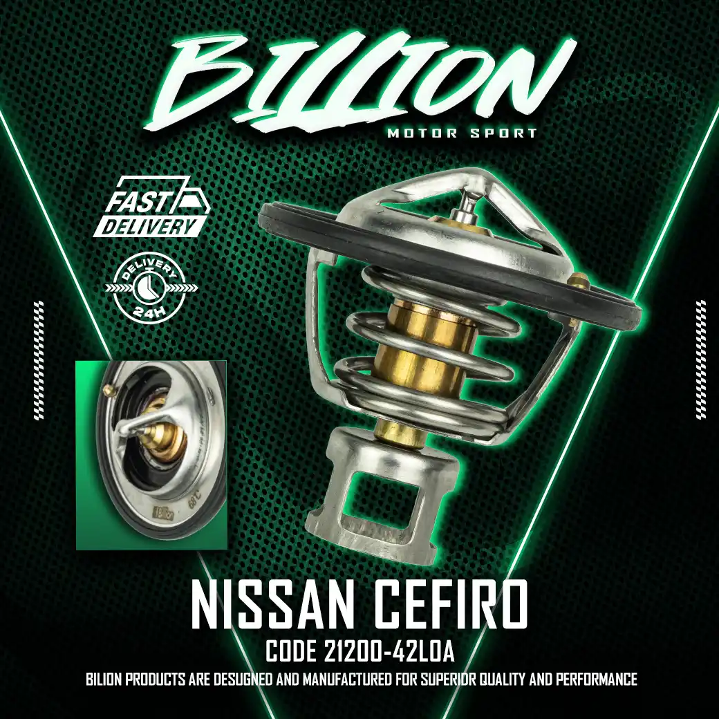 วาล์วน้ำ Billion Thermostat 68° [Part No. 21200-42L0A] สำหรับ Nissan Cefiro A31 RB20 RB25