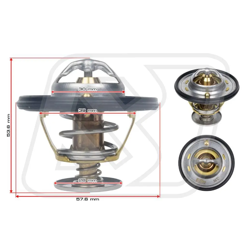 Billion Thermostat 68° วาล์วน้ำ Billion 68 องศา [Part No.21200-60J00] Nissan SR20 KA20 KA24-1