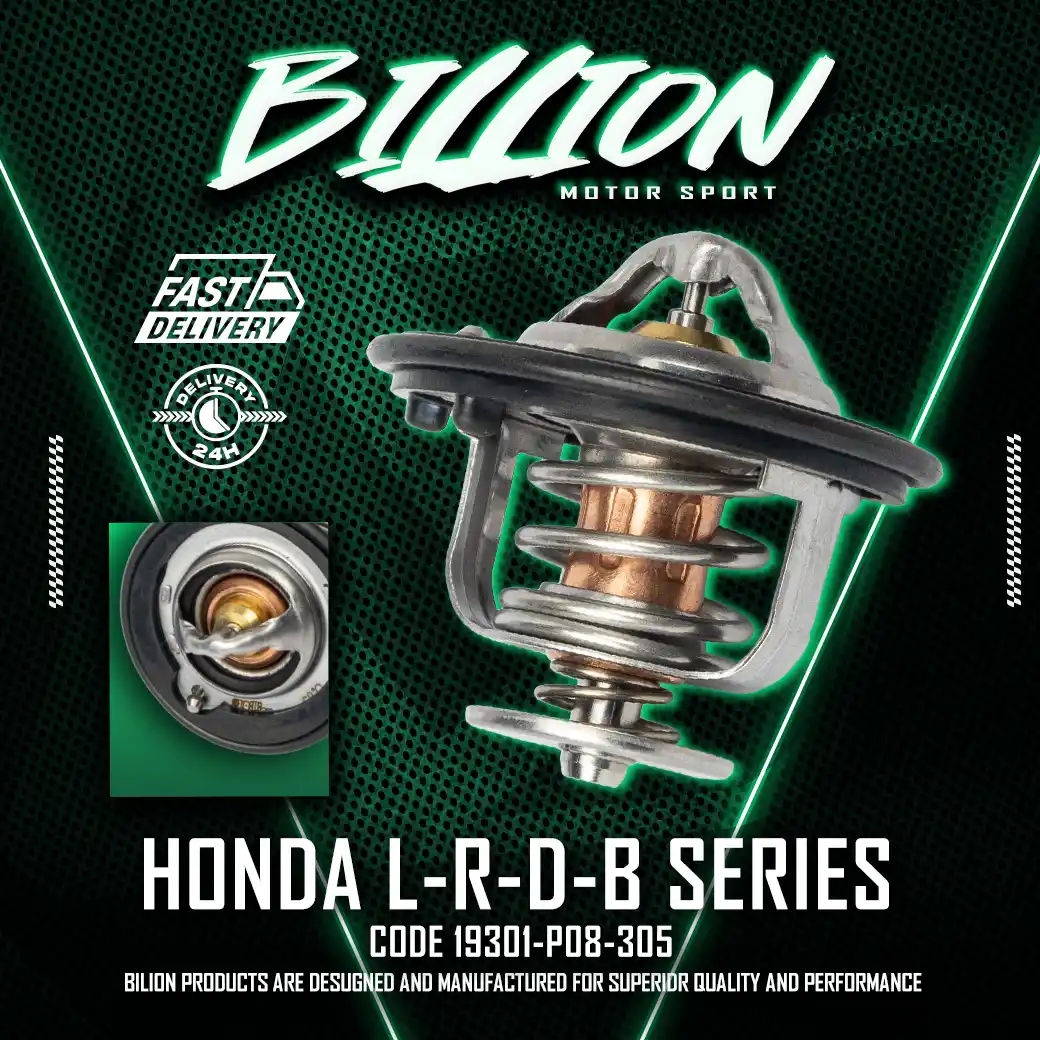 วาล์วน้ำ Billion Thermostat 68°C สำหรับ Honda L / R / D / B-Series [Part No.19301-P08-305]