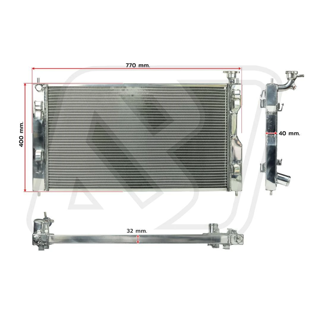 หม้อน้ำอลูมิเนียม Billion 1 ช่องใหญ่ SUBARU XV (GT7) เกียร์ออโต้ | ระบายความร้อนเร็ว ทนร้อน ทนแรงดัน