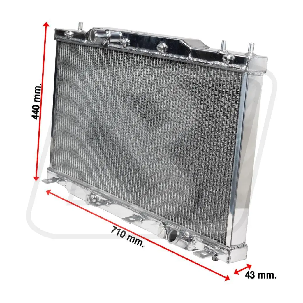 หม้อน้ำอลูมิเนียม Billion 2 ช่องใหญ่ HONDA Swap K-Series (MT)