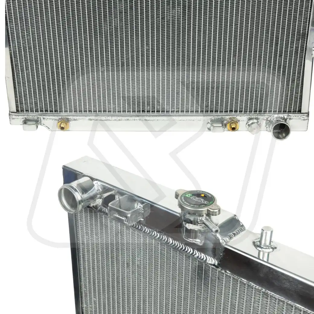 หม้อน้ำอลูมิเนียม Billion 2 ช่องใหญ่ ISUZU D-MAX 2.5L ปี 2006 (AT) หนา 50mm.