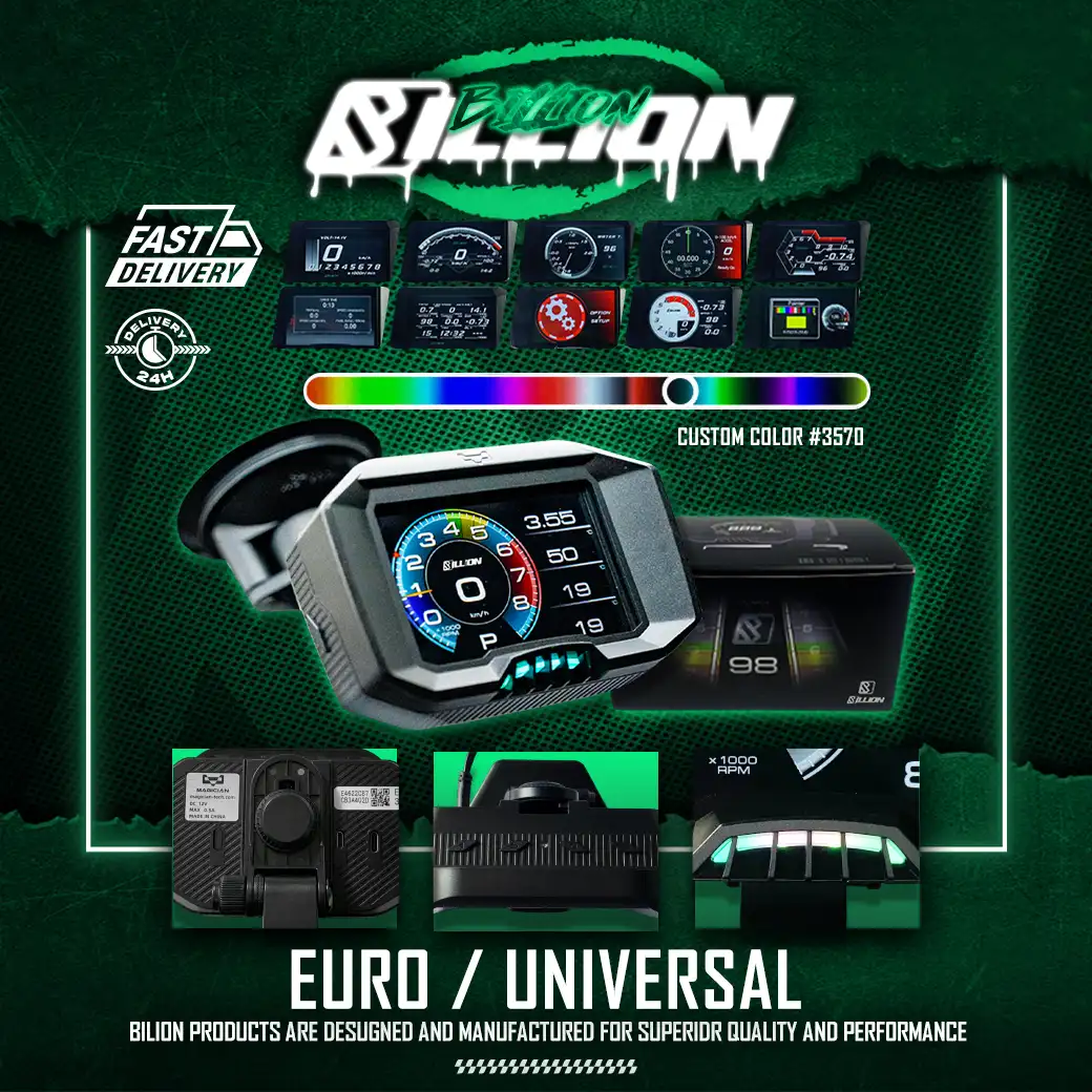 เกจวัด OBD2 Billion X Magician F9 Series V.ENG สำหรับรถทั่วไป