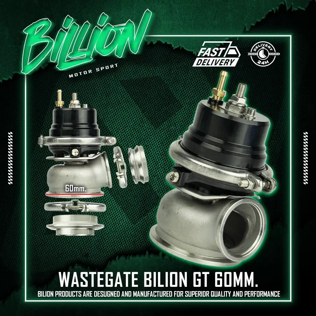 เวตเกตทรง Billion GT ขนาด 60 mm. | เสริมสมรรถนะและควบคุมการระบายความดัน