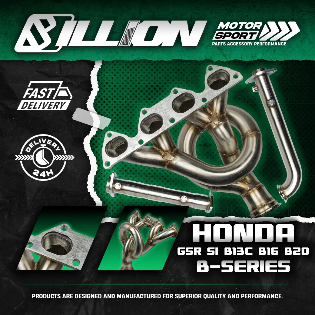 เฮดเดอร์ Billion 1320 Performance สำหรับ Honda B-Series GSR B16 B20