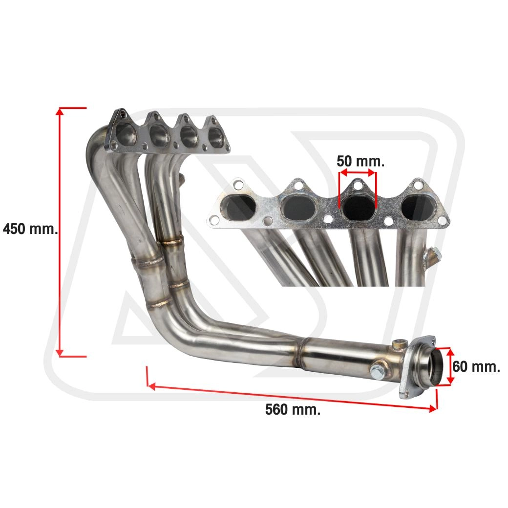 เฮดเดอร์ Billion 4-2-1 ทรง TODA สำหรับ Honda D-Series