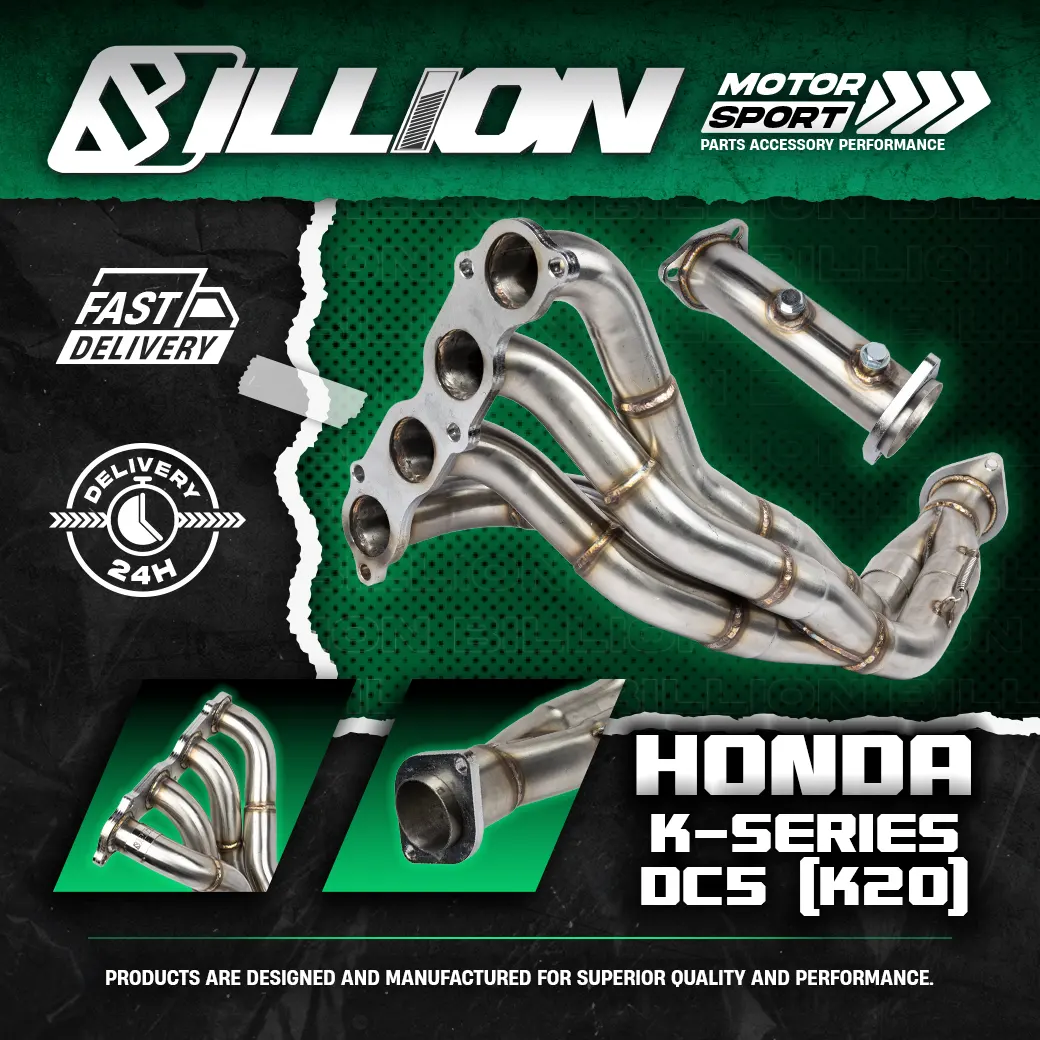 เฮดเดอร์ Billion 4-2-1 Tri-Y สำหรับ Honda DC5 K20