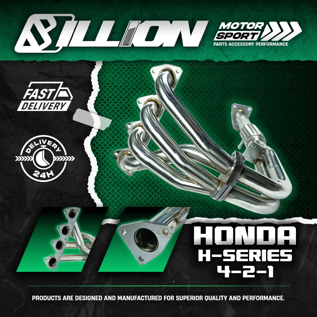 เฮดเดอร์ Billion 4-2-1 สำหรับ Honda H-Series | H22 H23 NA