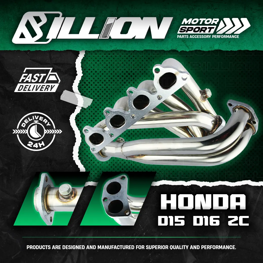 เฮดเดอร์ Billion Exhaust Header สำหรับ Honda D15 / D16 / ZC