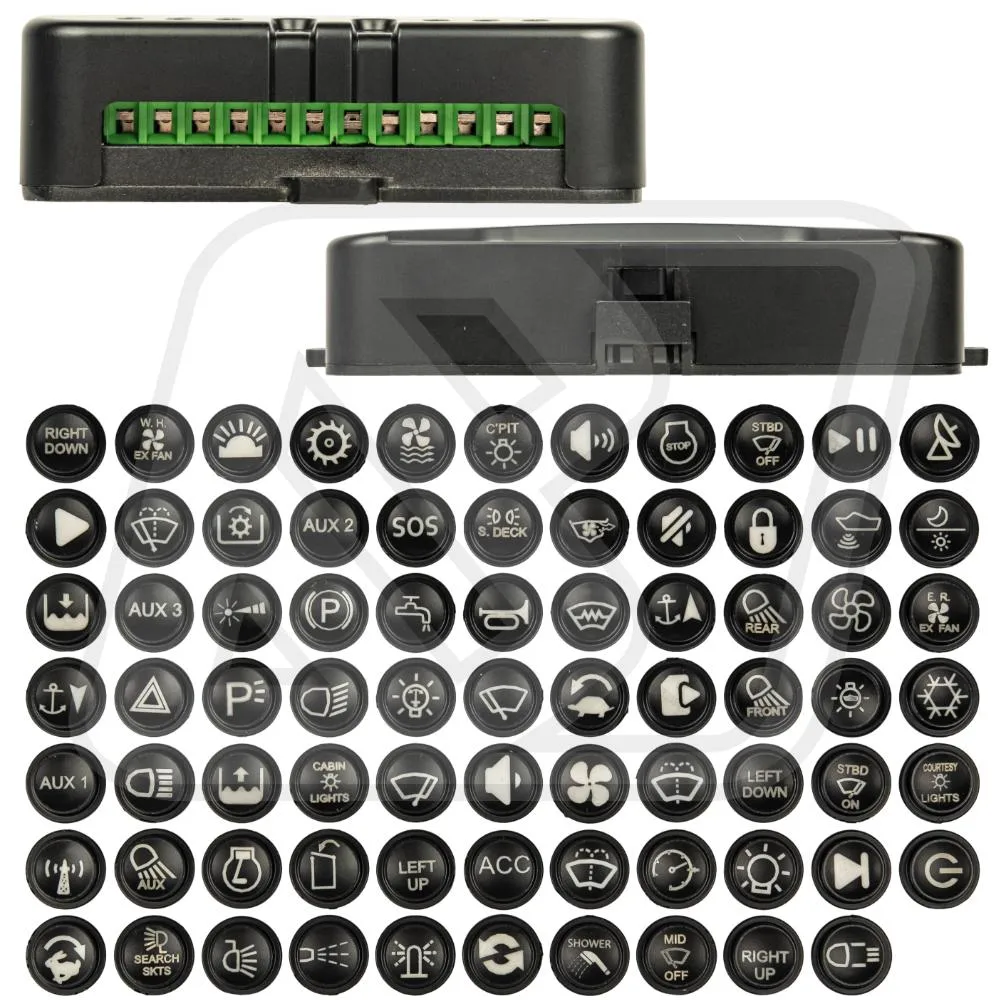 แผงสวิตช์ไฟ 12 ปุ่ม Billion RGB Master Switch พร้อมระบบไฟ LED ปรับสีได้
