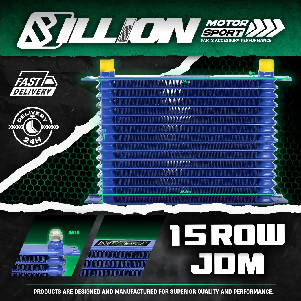 แผงออยคูลเลอร์ Billion JDM BLUE AN10 15Row