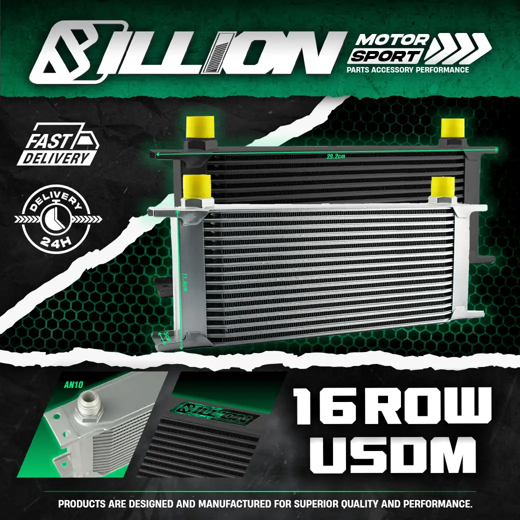 แผงออยคูลเลอร์ Billion USDM AN10 16Row Silver