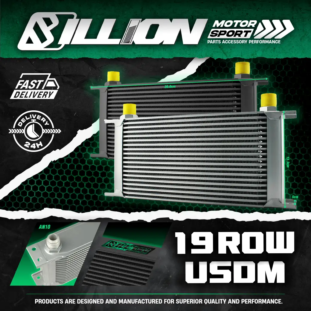 แผงออยคูลเลอร์ Billion USDM AN10 19Row Silver