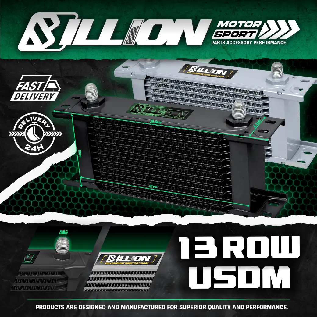 แผงออยคูลเลอร์ Billion USDM AN6 256mm 13Row Silver