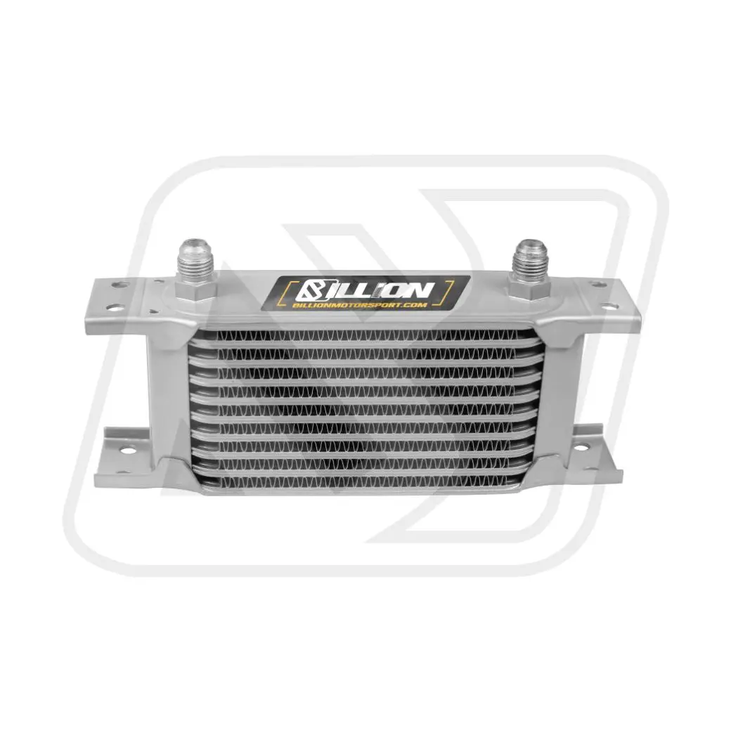 Oil Cooler แผงออยคูลเลอร์ Billion USDM Mini AN6 210mm.10Row SILVER