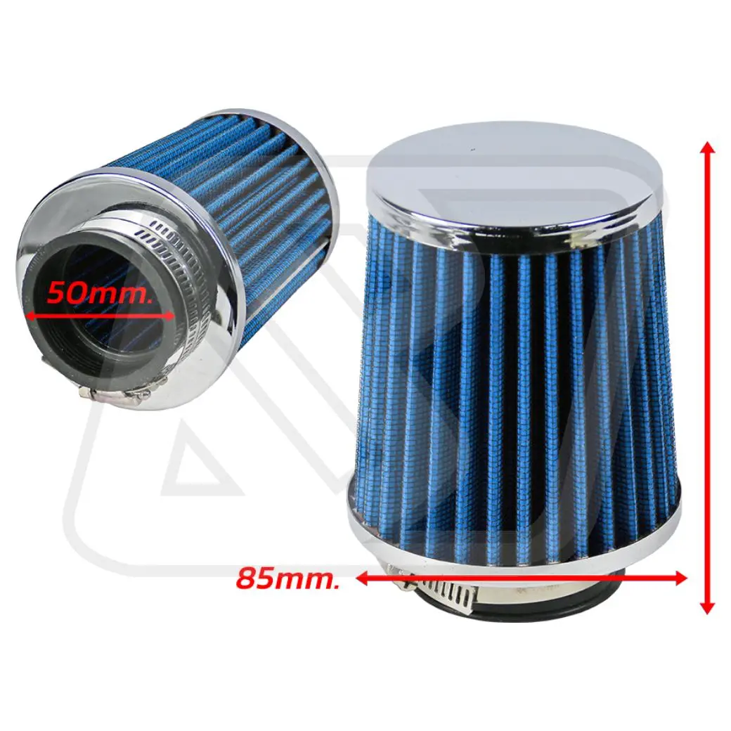 กรองอากาศ Air Intake Billion Mini ปาก 2 นิ้ว [BLUE]