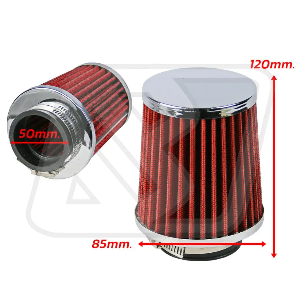 Air Intake กรองอากาศ Billion Mini ปาก 2 นิ้ว [RED]