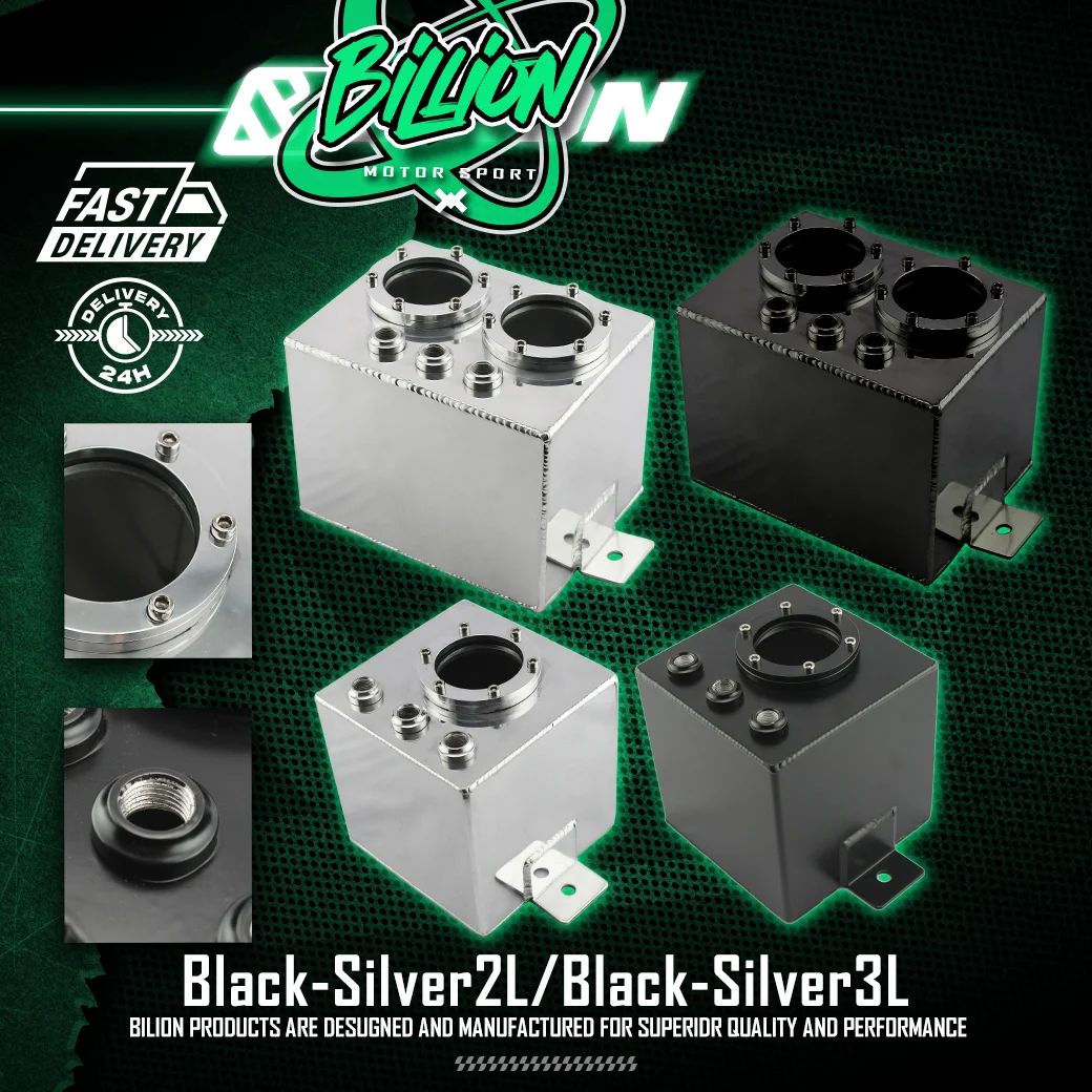 Billion ถังน้ำมันแบบปั้มติก 044 ในถังแบบคู่ 3 ลิตร [Black]