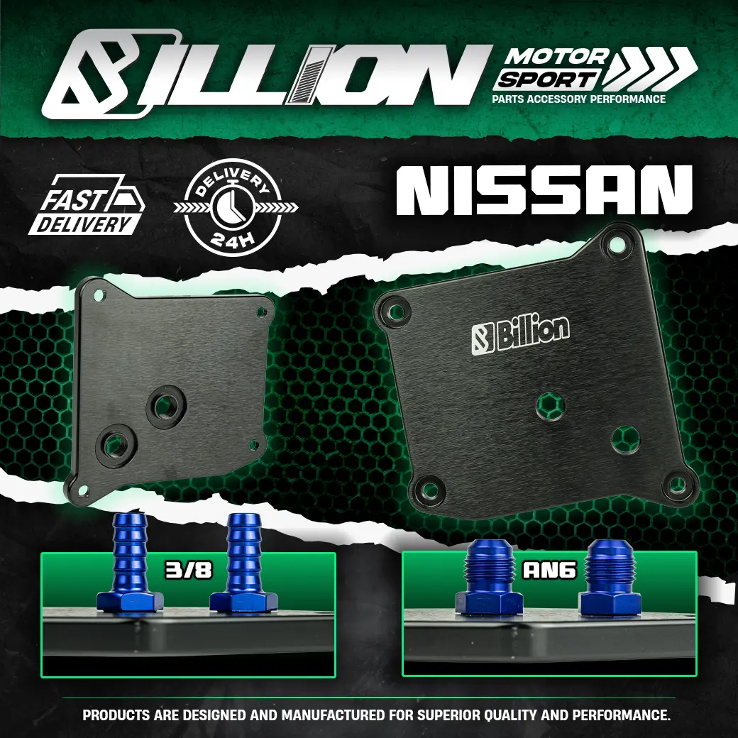 Transmission CVT Adapter Billion สำหรับ NISSAN + M14x1.5 O-Ring to AN6