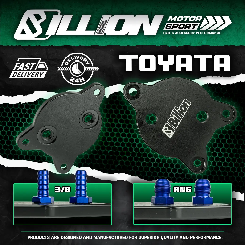 Transmission CVT Adapter Billion สำหรับ Toyota | M14x1.5 O-Ring to AN6