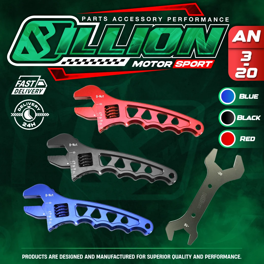 Billion ประแจเลื่อนอลูมิเนียม [Red]