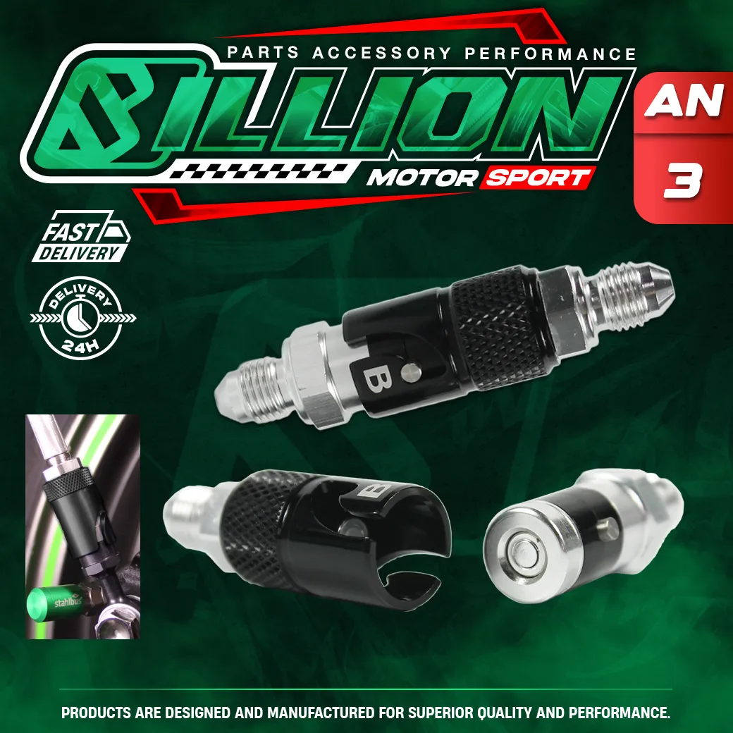 Billion ปลดวาล์วเบรค AN3 [BLACK-SILVER]