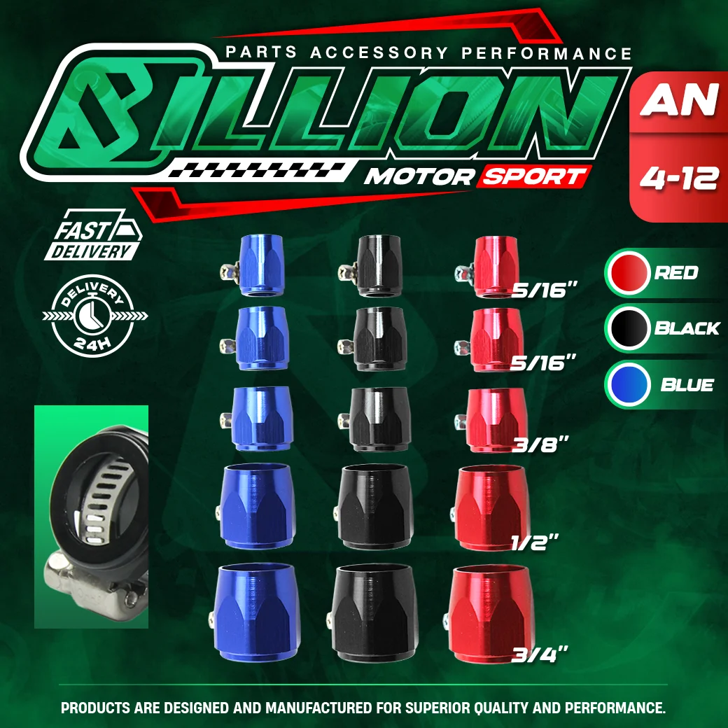 Billion หัว HEX สีแดง (AN4 - 5/16")