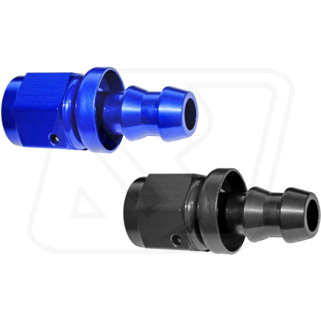 Billion ข้อต่อตรง AN6 ตัวเมีย ออกหางปลา (BLUE/BLACK)