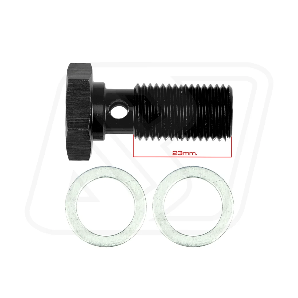 Billion หัวบันโจ M14.5 ออก AN6 พร้อมตัวหนอน M14x1.5x28 (BLUE/BLACK)