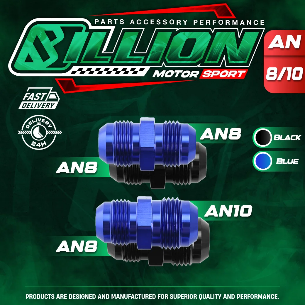 Billion ข้อลดเกลียว AN8 ออก AN8 [BLUE]